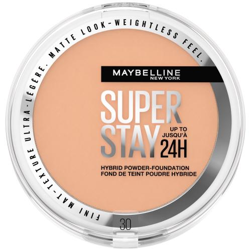 Maybelline Super Stay 24h Hybrid Powder Foundation σε Μορφή Πούδρας για Μεσαία έως Πλήρη 24ωρη Κάλυψη με Ανάλαφρη Αίσθηση 9g - 30